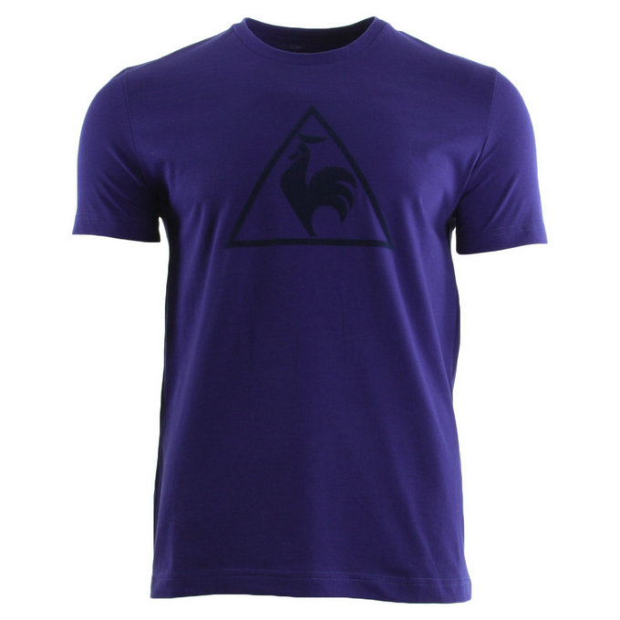 Le Coq Sportif Abrito Tee Ss M Ultra Blue Violet T-Shirts Manches Courtes Homme